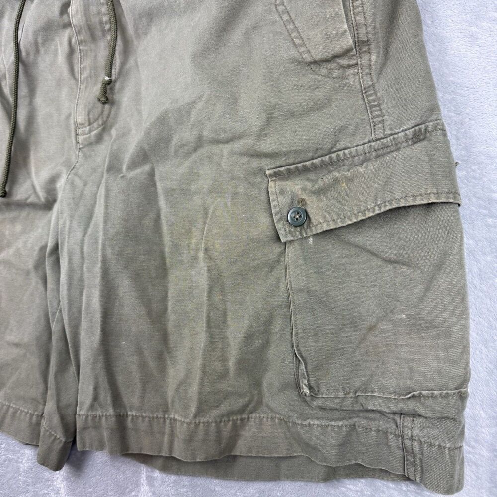 Van Heusen Olive Green Cargo Shorts Men’s Size 38 Military Utility Cotton - Picture 3 of 7